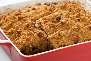Acorn Squash Cake with Pecan Streusel