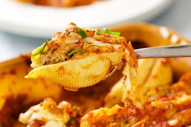 Beef Stuffed Shells for Two