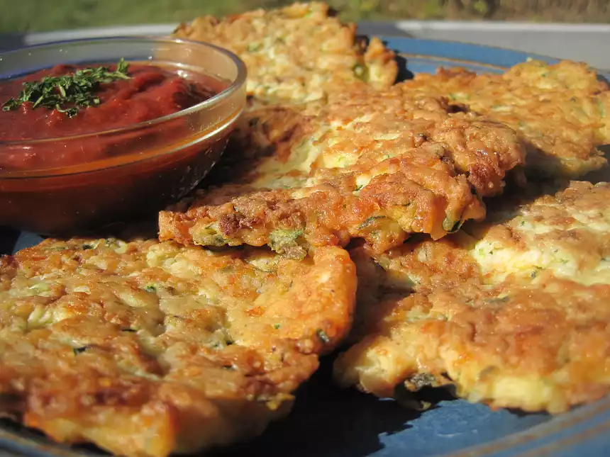 Zucchini Parmesan Pancakes