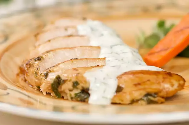 Marjoram Grilled Chicken with Dill/Chive Sauce