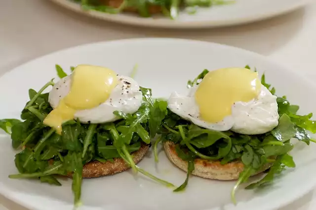 Arugula (Rocket) Eggs Benedict