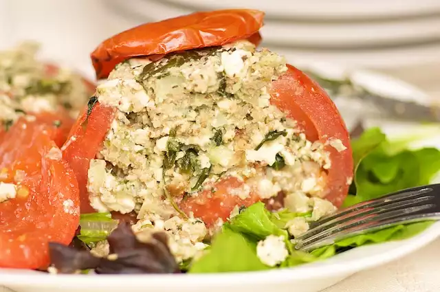 Greek Stuffed Tomatoes