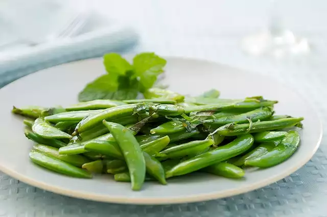Sugar Snap Peas with Mint