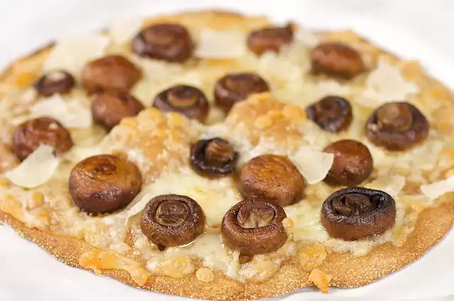 Cheesy Mushroom Pizza