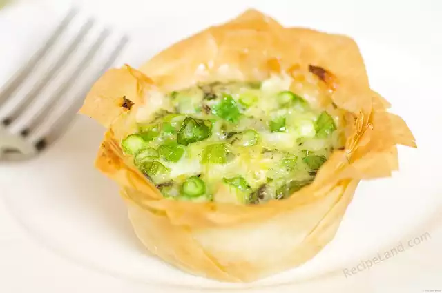 Savory Spring Phyllo Tarts