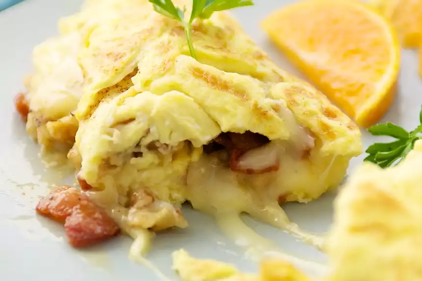 Brie and Bacon Omelet