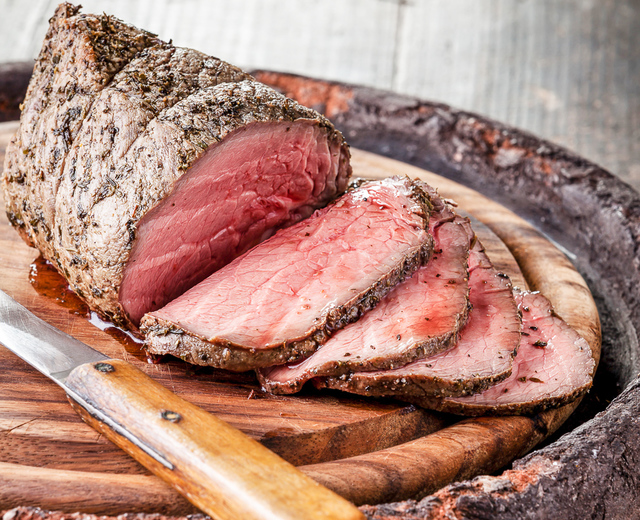 home-made sliced roast beef